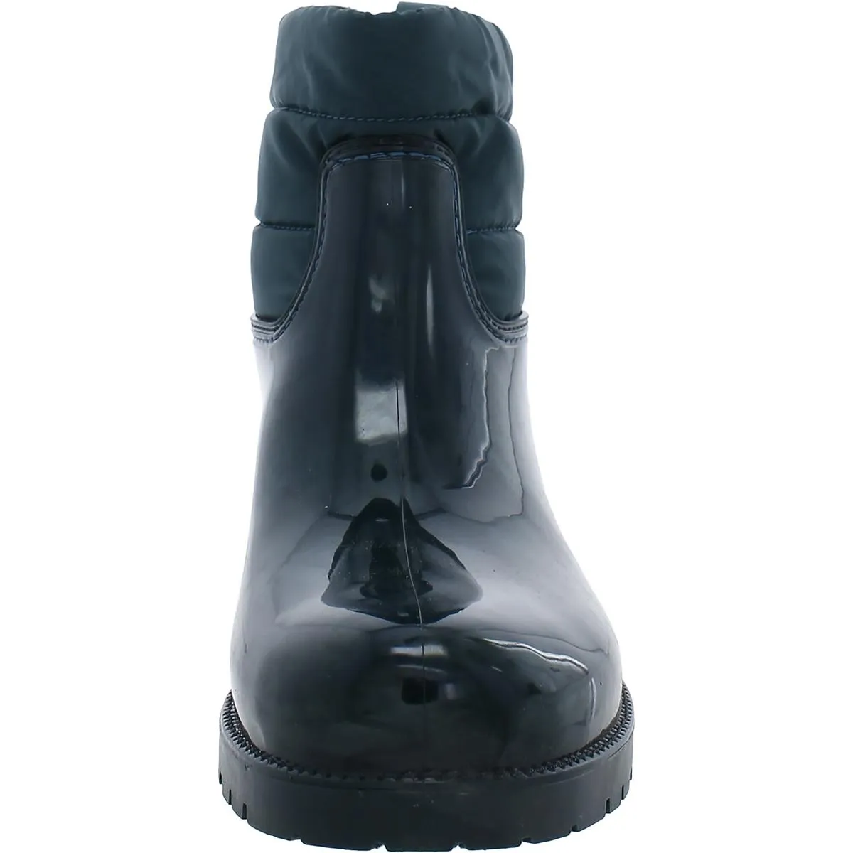 Womens Laceless Polyester Ankle Boots