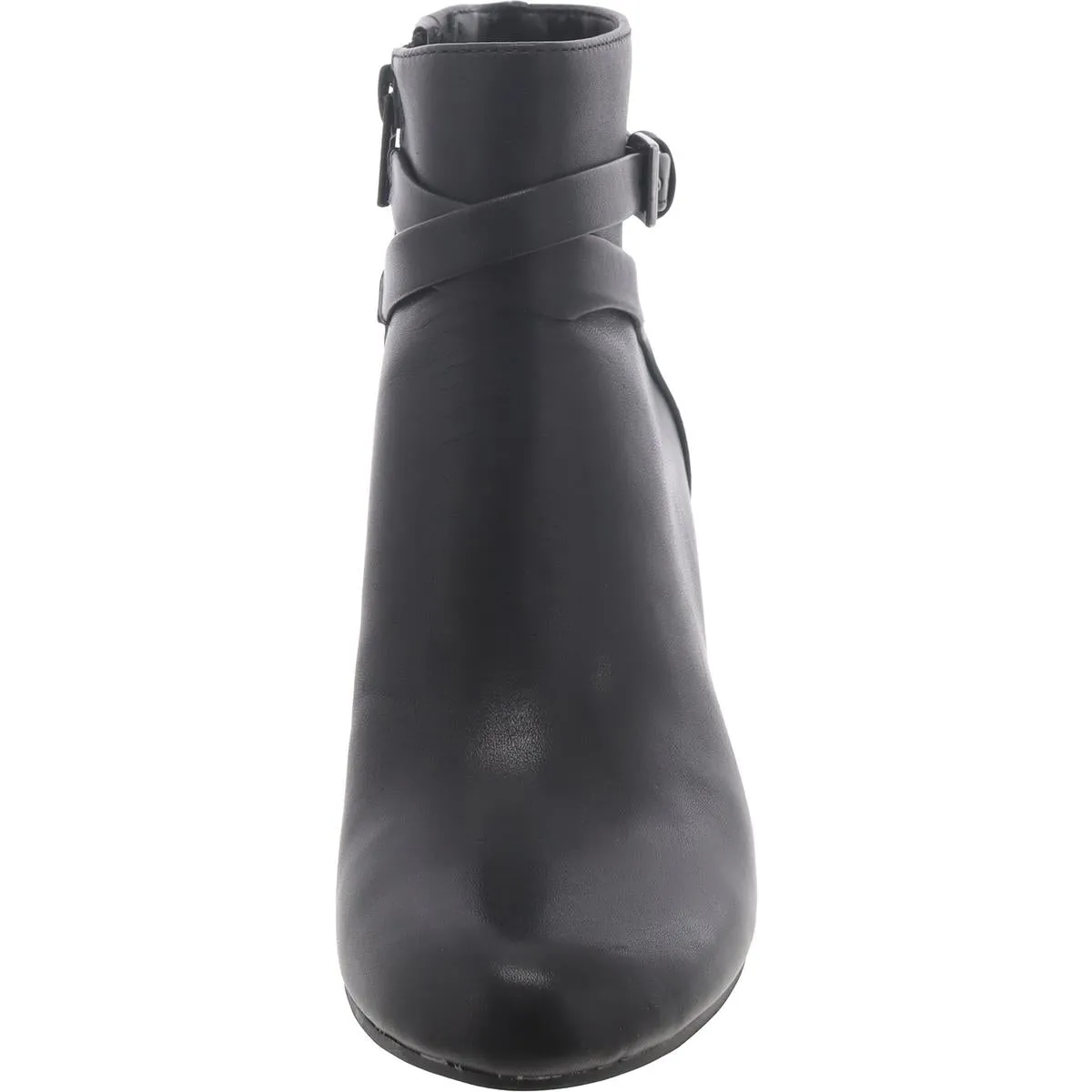 Womens Leather Cushioned Footbed Ankle Boots