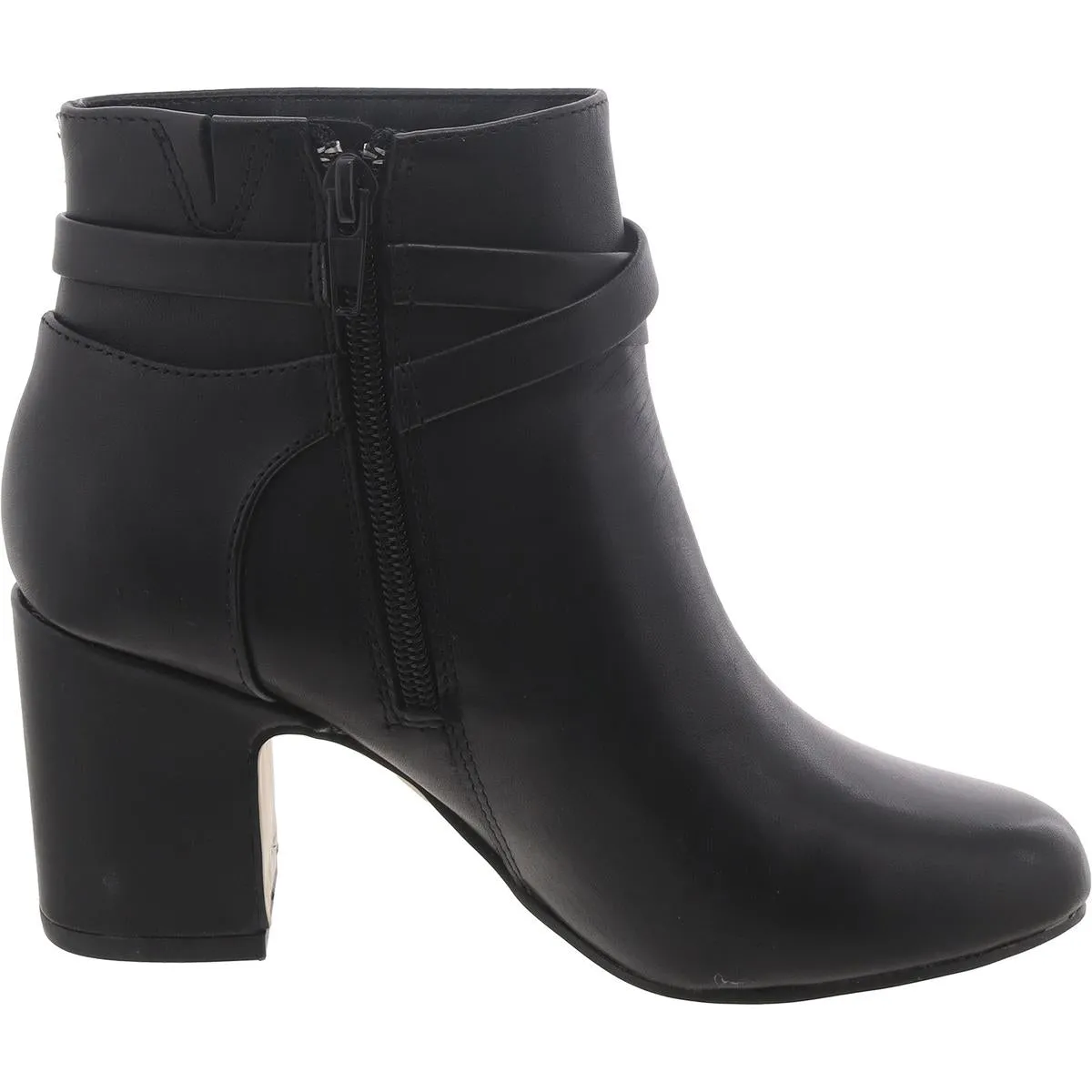 Womens Leather Cushioned Footbed Ankle Boots