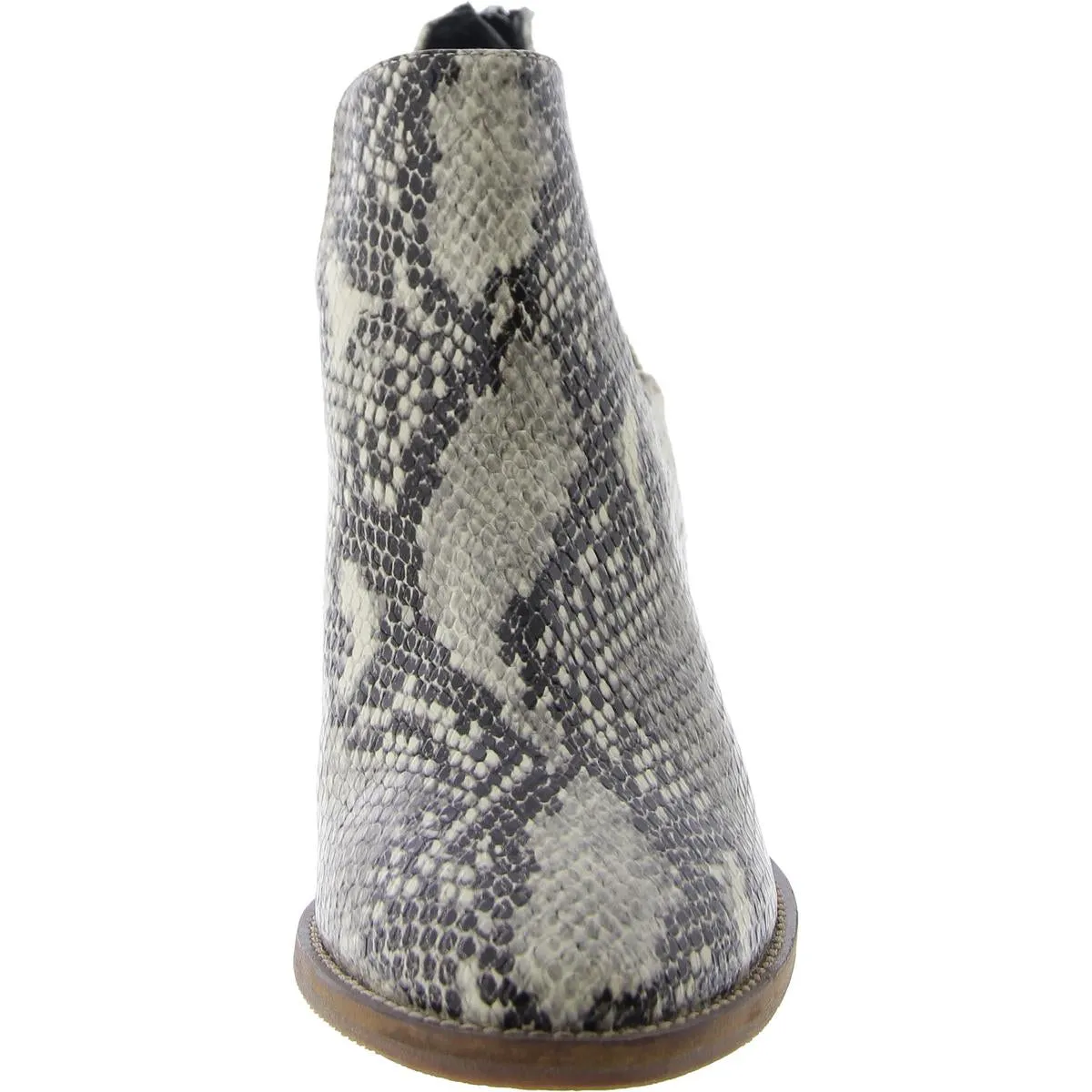 Womens Leather Slip On Ankle Boots