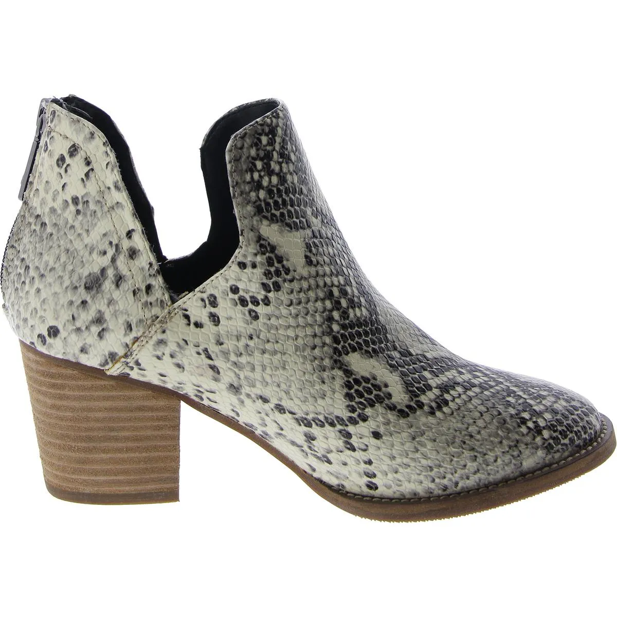 Womens Leather Slip On Ankle Boots