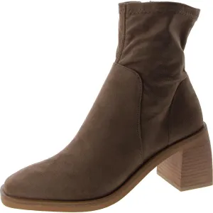Womens Leather Zipper Ankle Boots