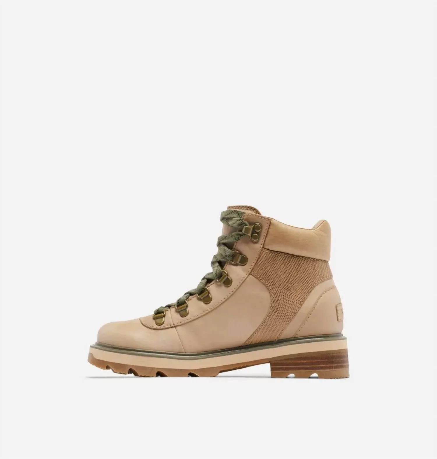 Women's Lennox Hiker Stkd Boots In Canoe, Stone Green