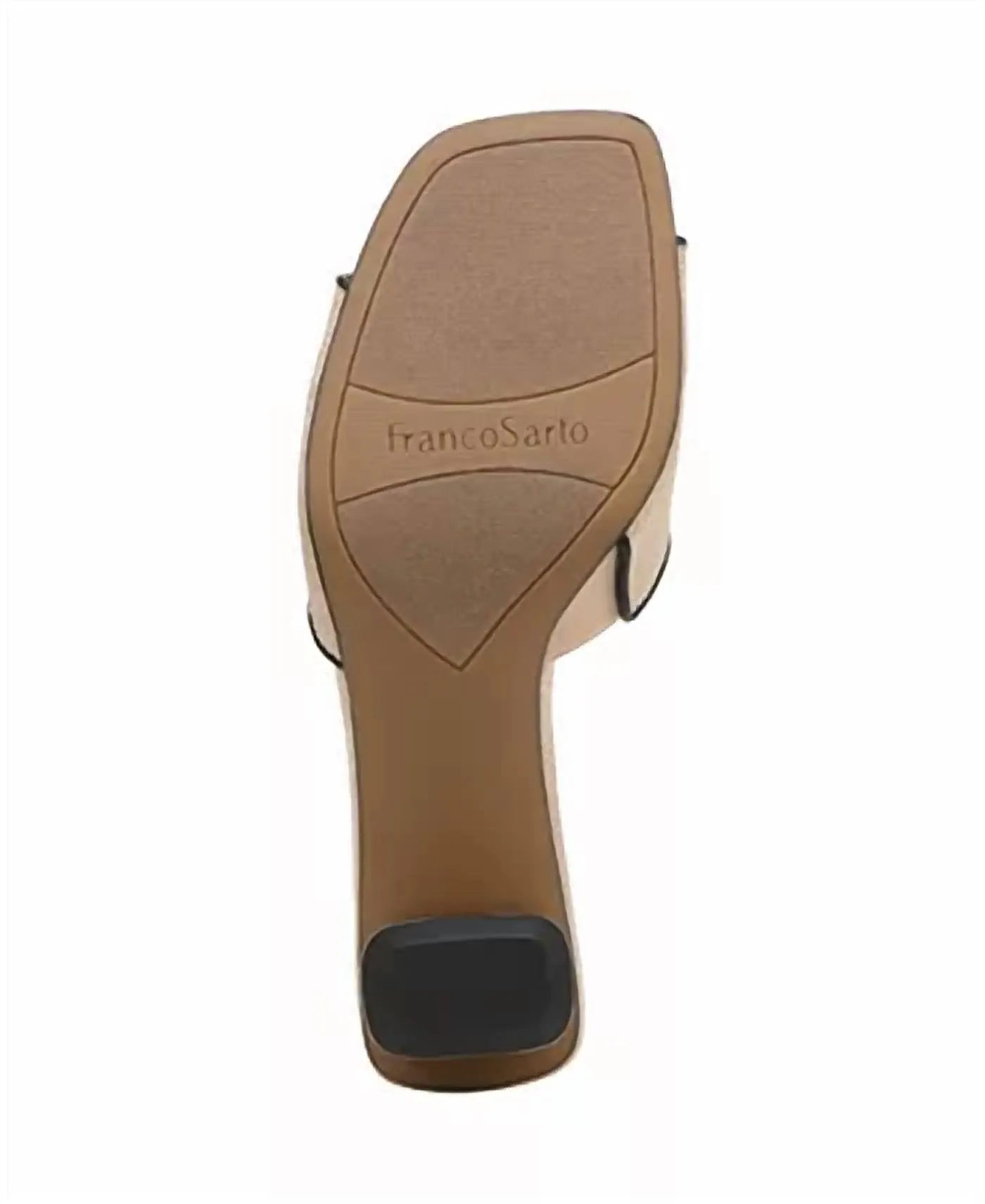Women's Linley Slide Heeled Sandals In Beige Raffia