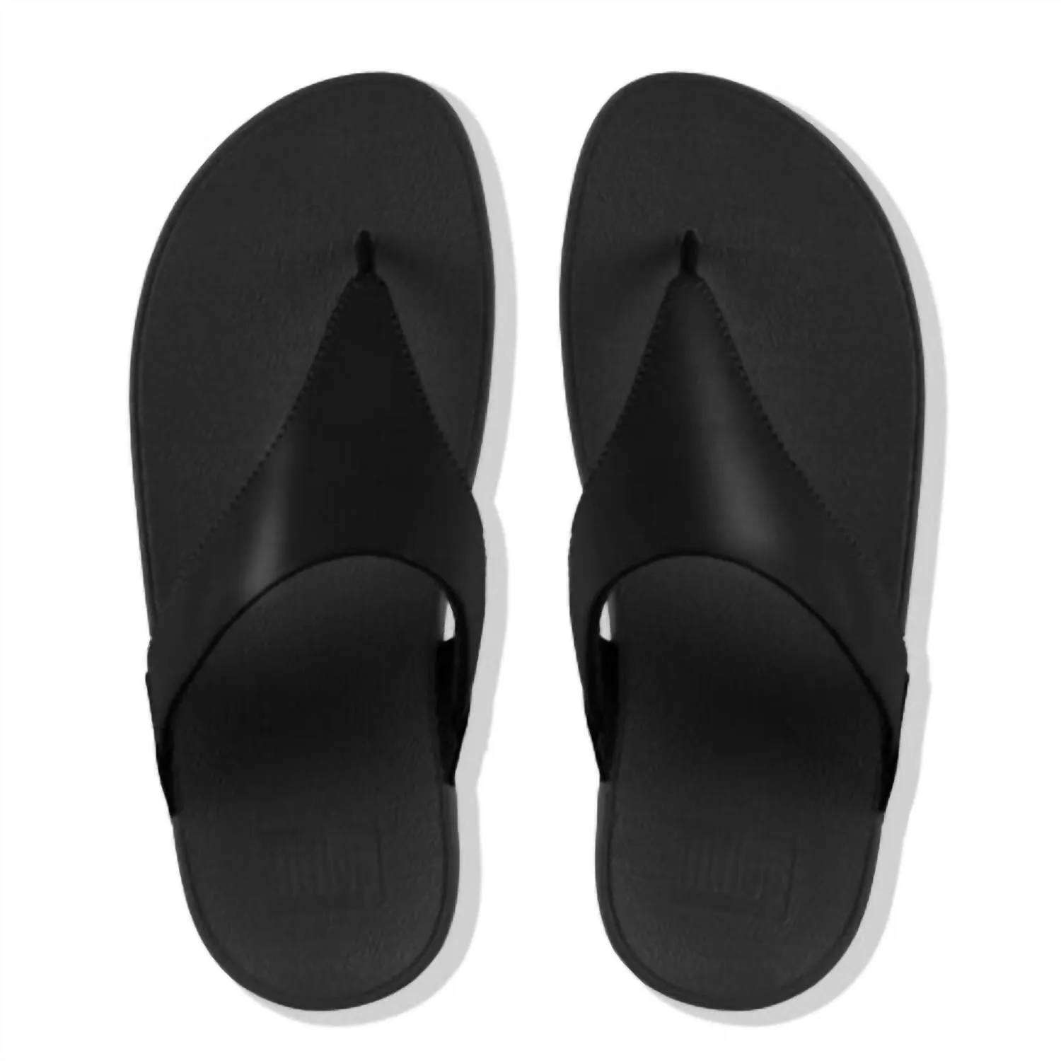 Women's Lulu Toe Post Sandal In Black Leather