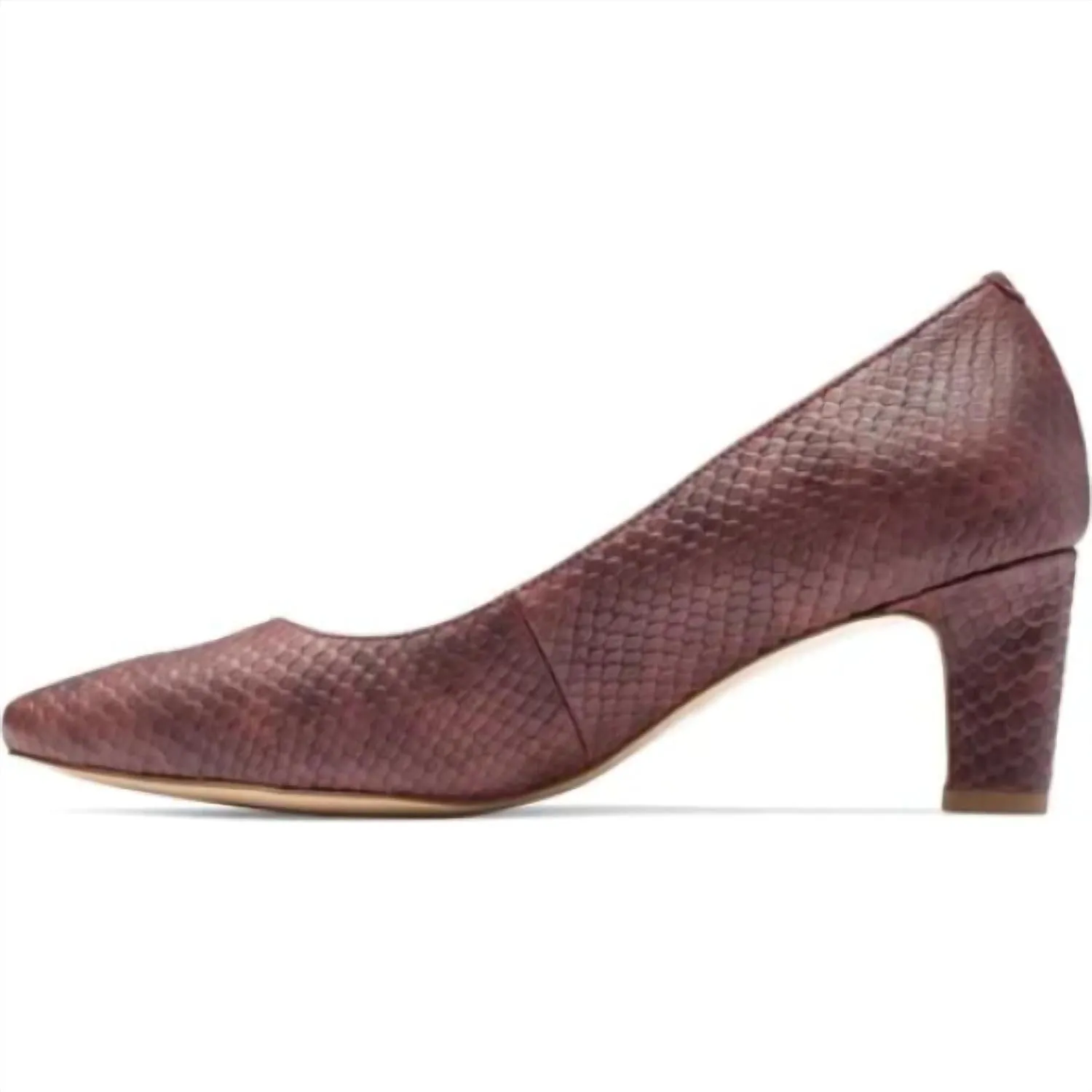 Women's Mia Heeled Shoe In Merlot