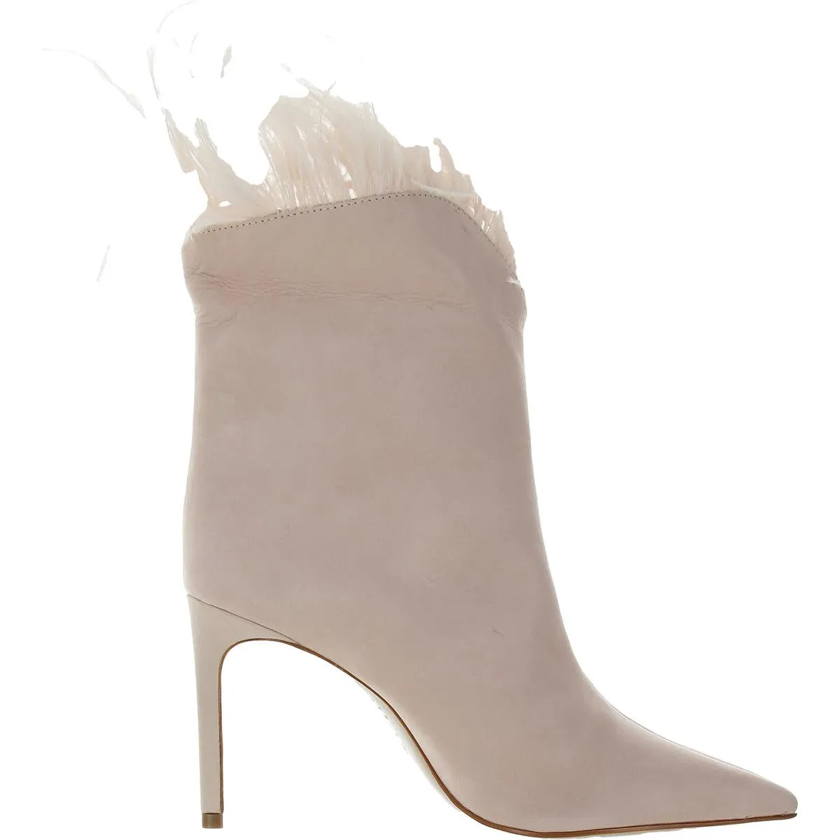 Womens Mixed Media Leather Ankle Boots