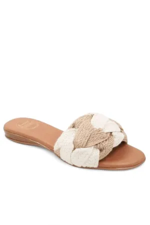 Women's Nahala Two Tone Sandal In Ivory/natural
