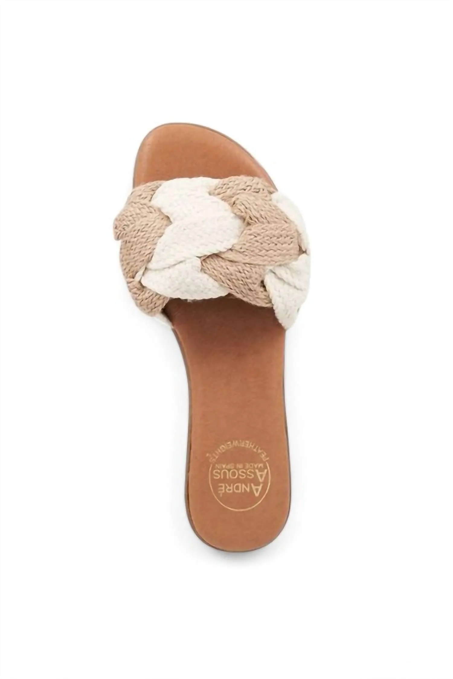 Women's Nahala Two Tone Sandal In Ivory/natural