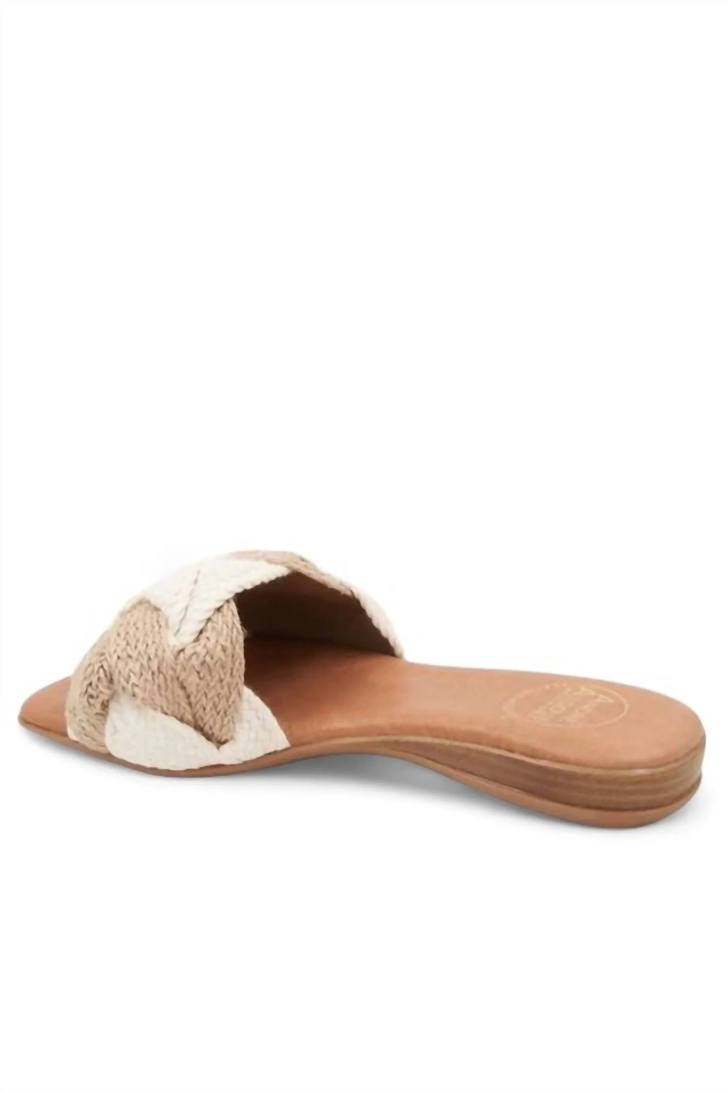 Women's Nahala Two Tone Sandal In Ivory/natural