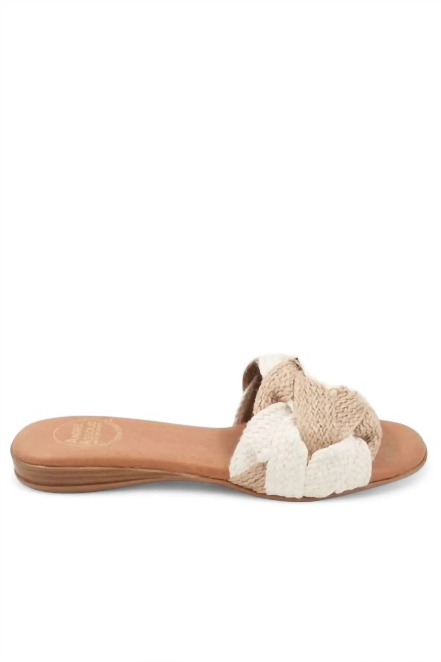 Women's Nahala Two Tone Sandal In Ivory/natural