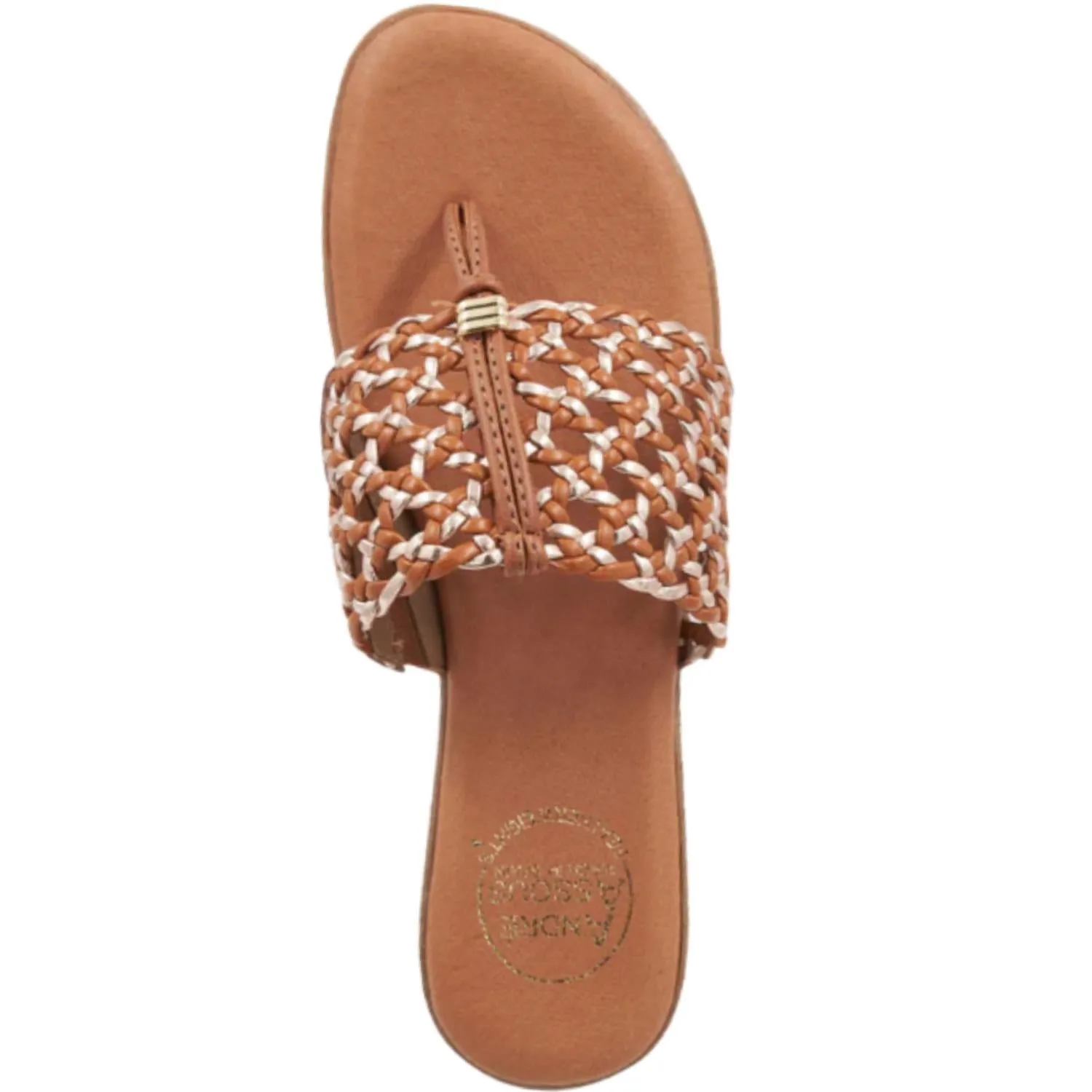 Women's Nice Woven Sandals In Cuero Multi
