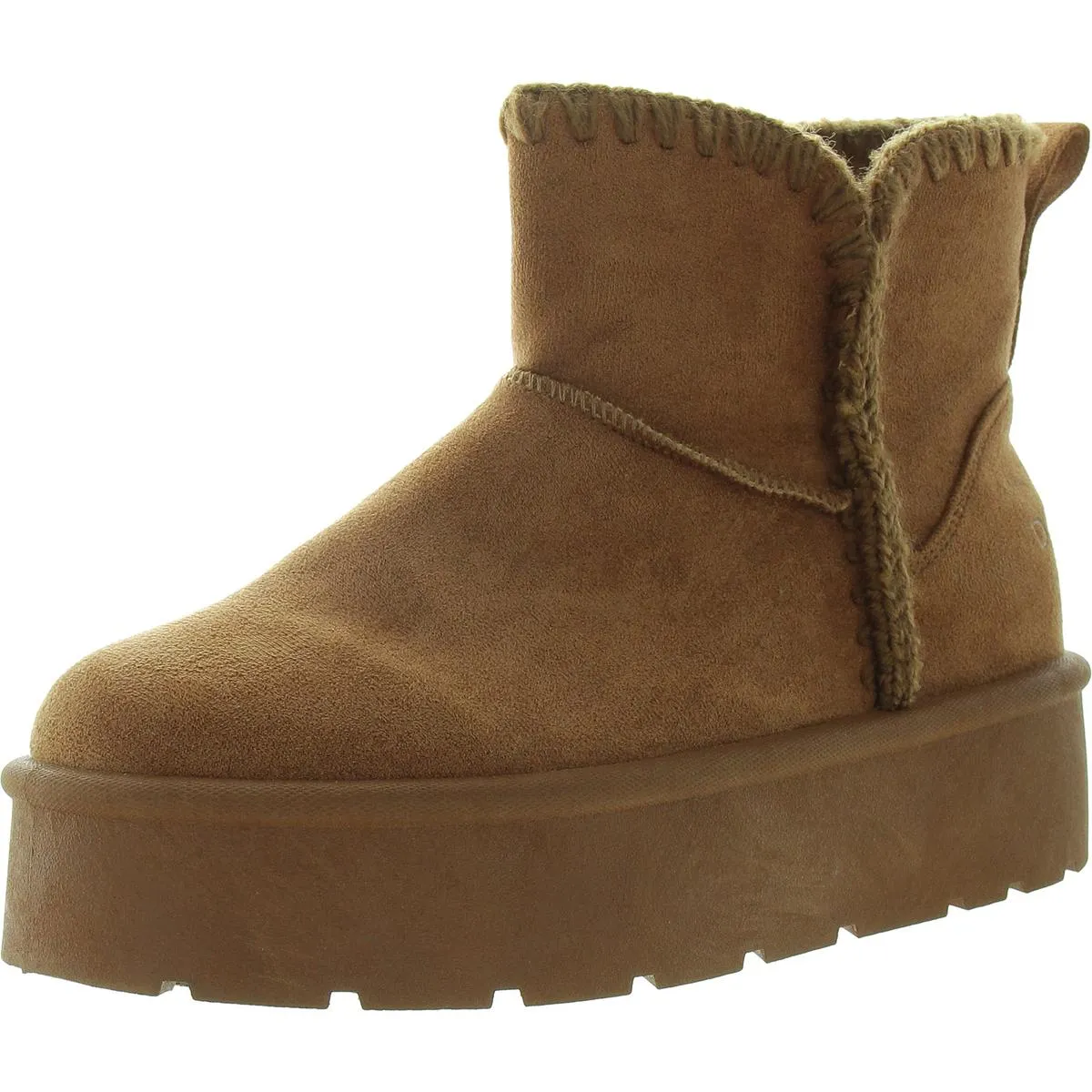 Womens Open Stitch Man Made Booties