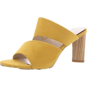 Womens Padded Insole Faux Suede Heels