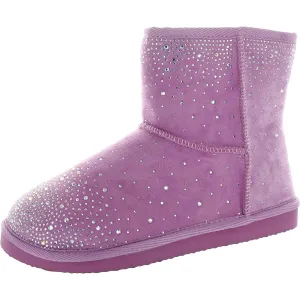 Womens Rhinestone Man Made Winter & Snow Boots