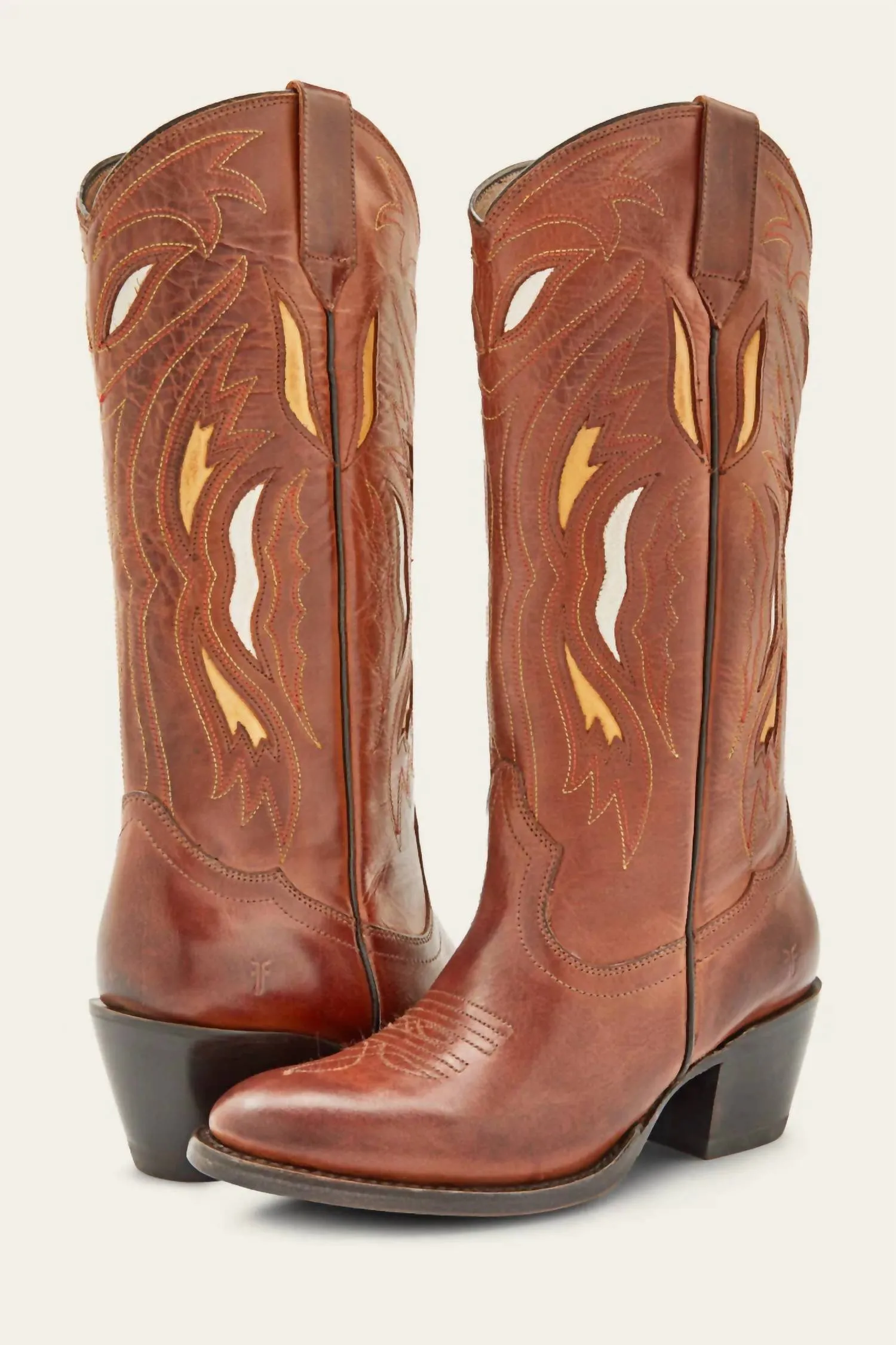 Women's Shelby Deco Stitch Boots In Caramel