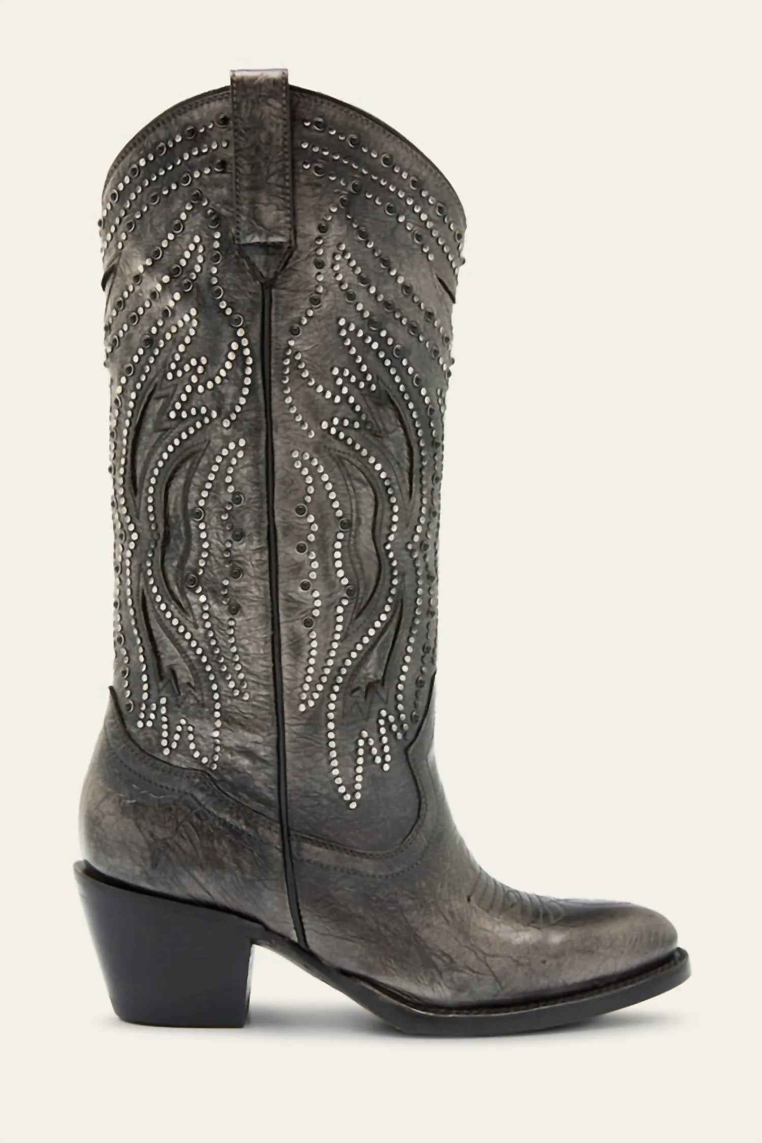 Women's Shelby Studded Boots In Dark Pewter