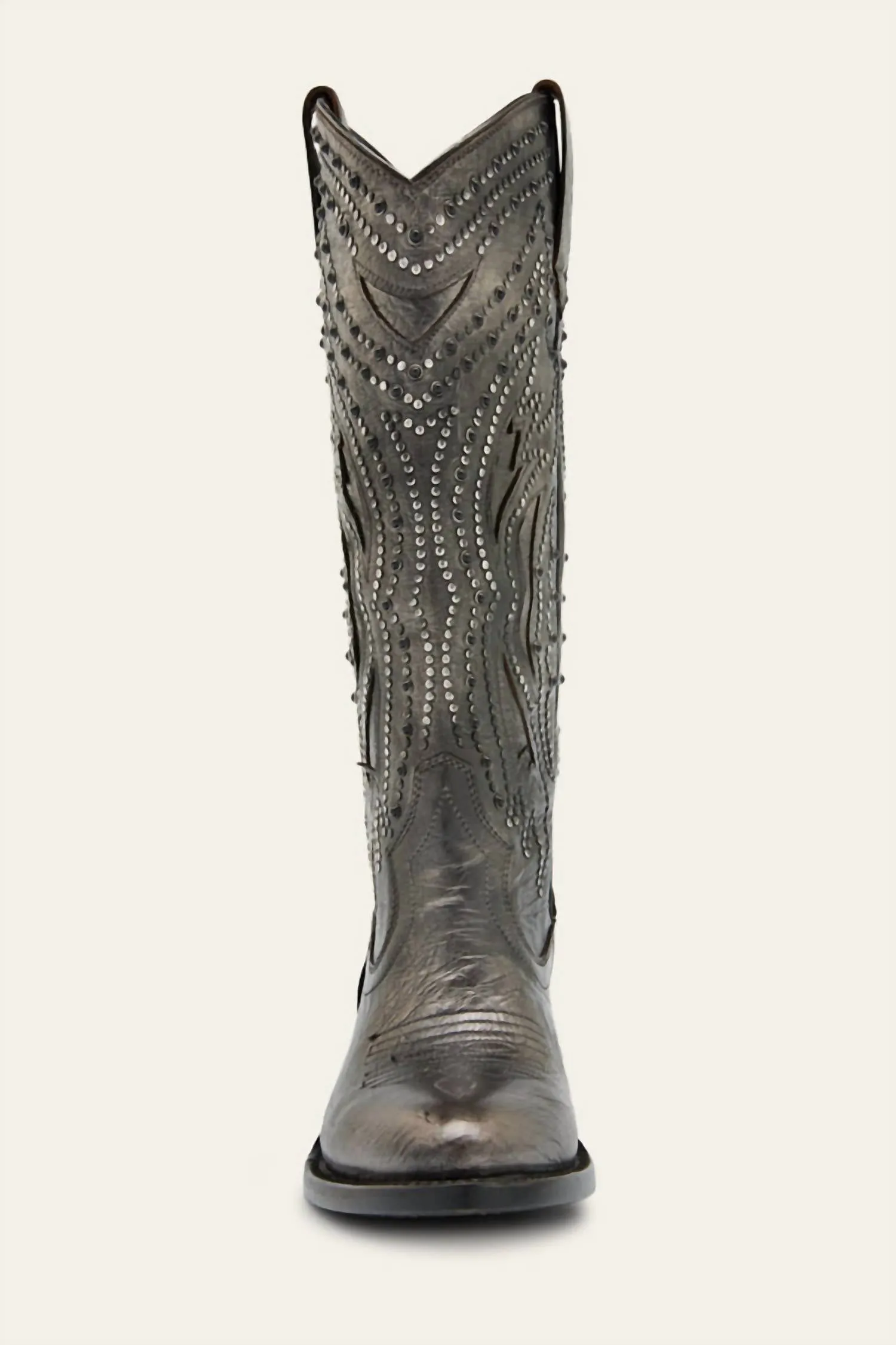Women's Shelby Studded Boots In Dark Pewter