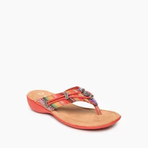 Women's Silverthorn360 Toe Post Sandals In Frisco Stripe
