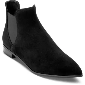 Womens Solid Suede Ankle Boots
