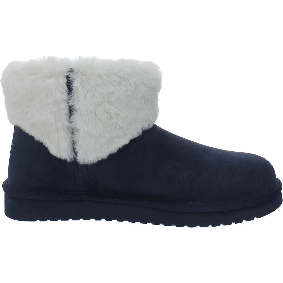 Womens Suede Faux Shearling Winter & Snow Boots
