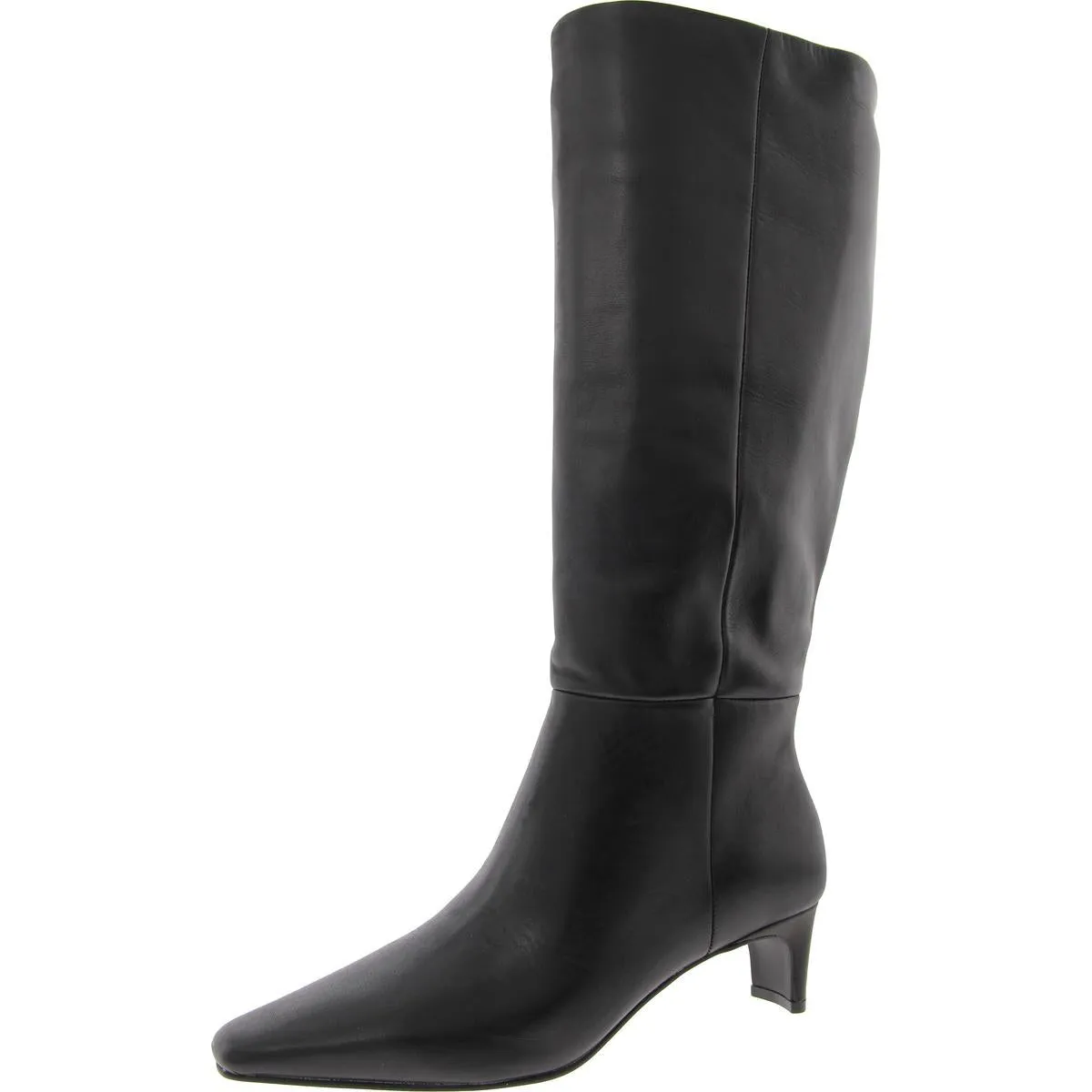Womens Suede Square Toe Knee-High Boots