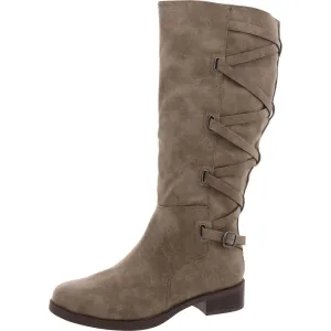 Womens Tall Round Toe Knee-High Boots