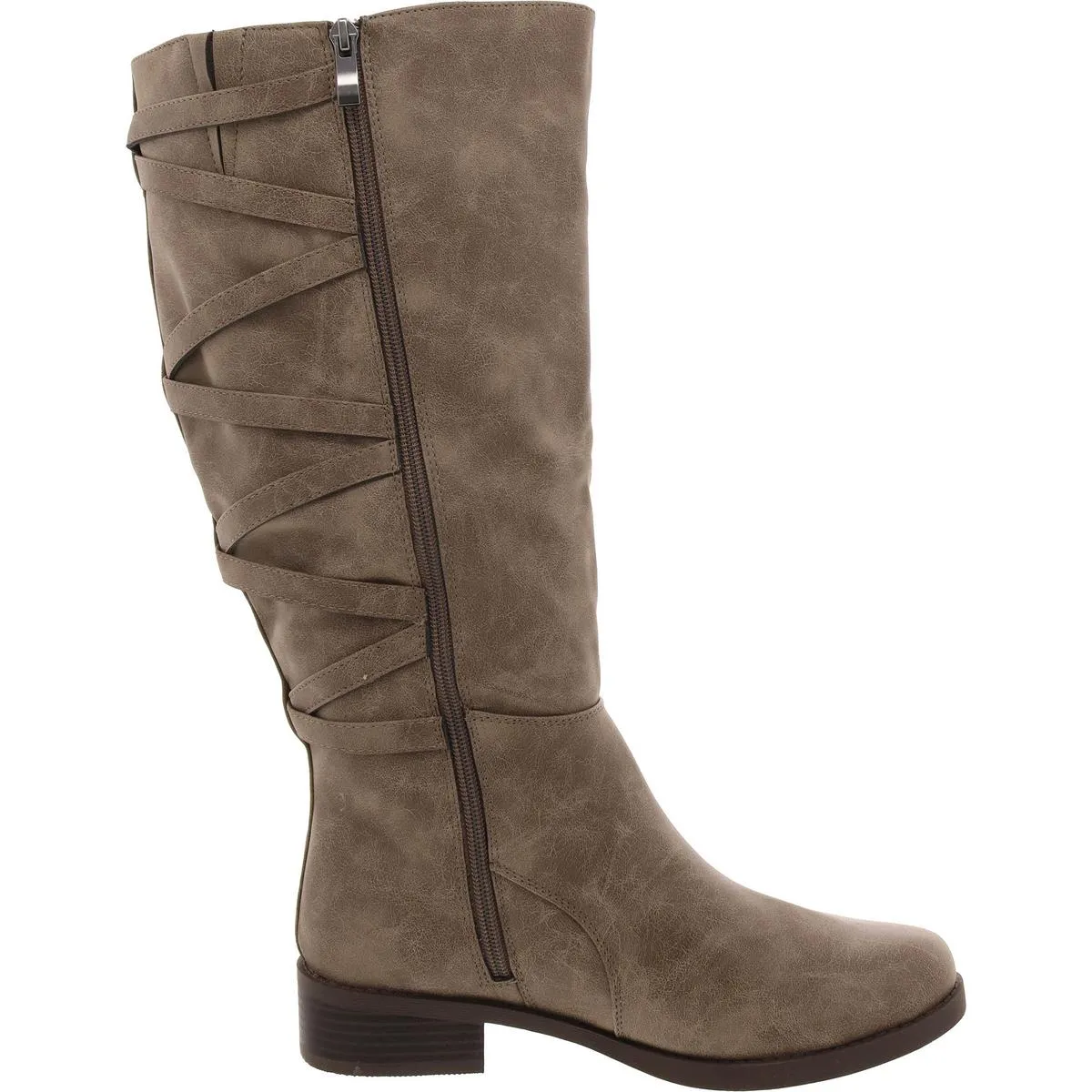 Womens Tall Round Toe Knee-High Boots