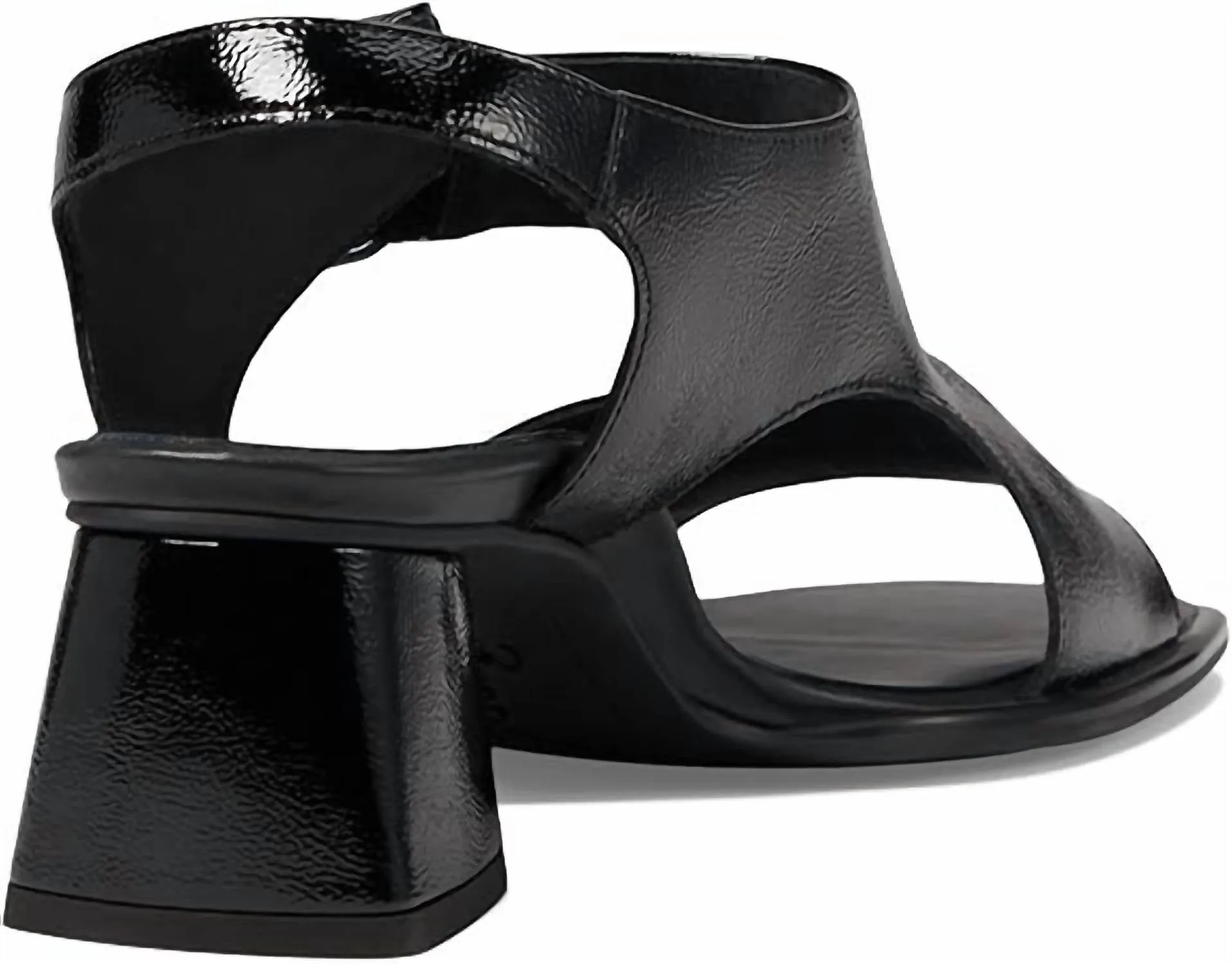 Women's Tanya Sandal In Black Crinkle Patent