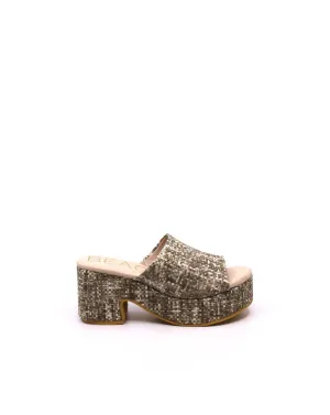 Women's Terry Sandal In Tan Multi
