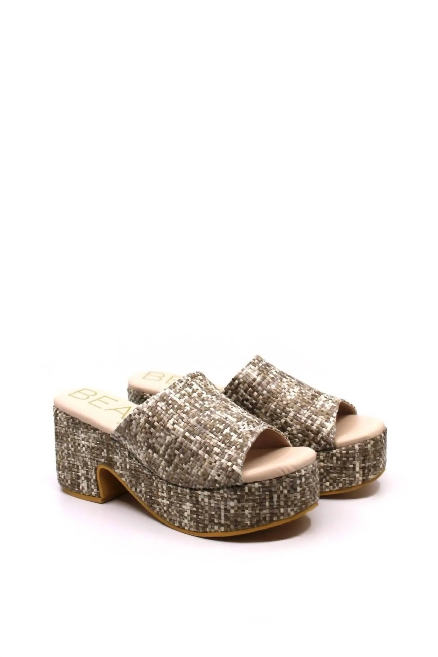 Women's Terry Sandal In Tan Multi