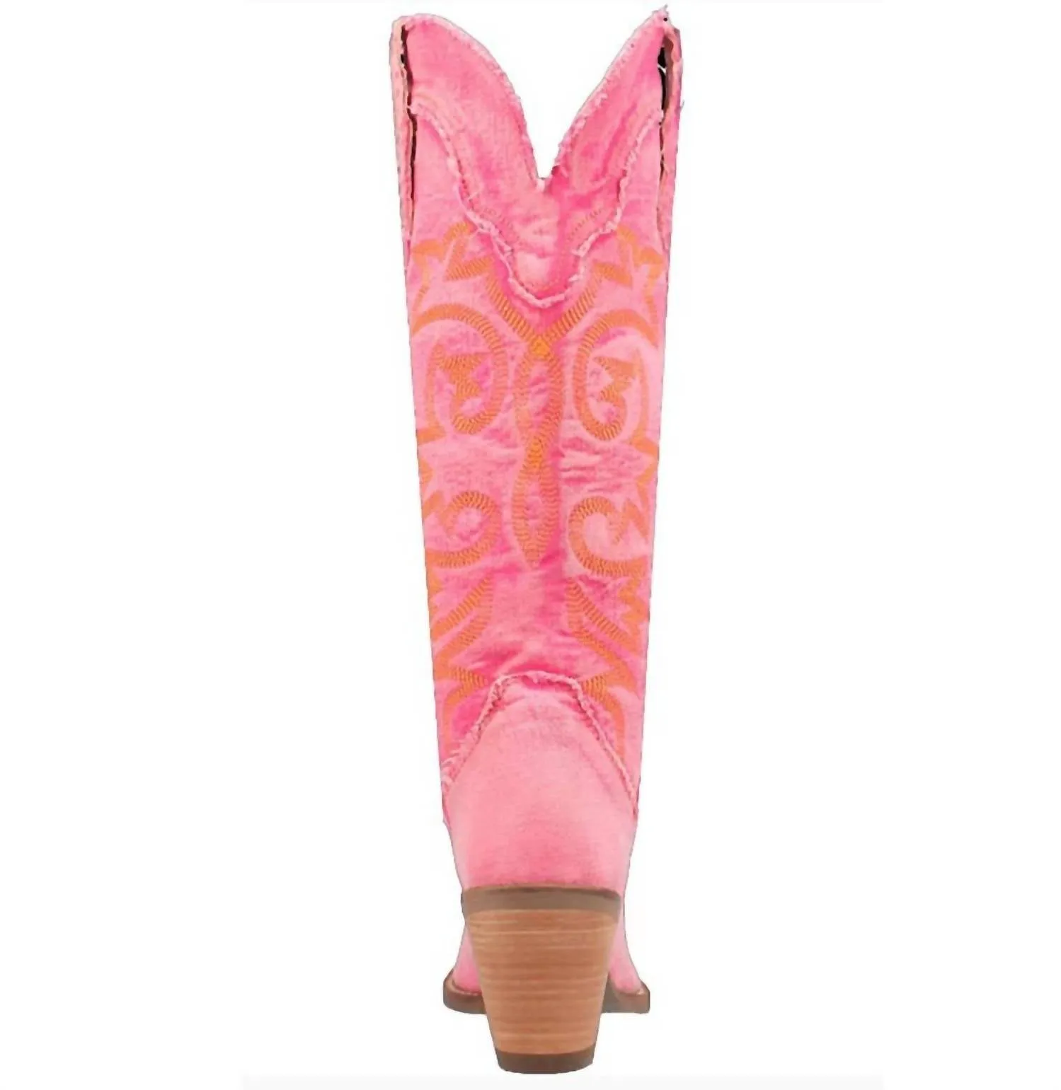 Women's Texas Tornado 15" Denim Boot In Pink
