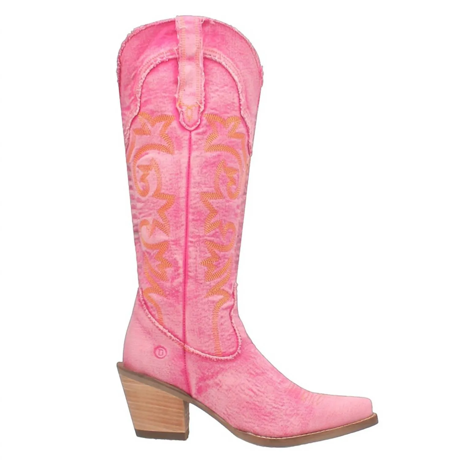 Women's Texas Tornado 15" Denim Boot In Pink