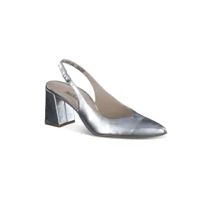 Women's Toluca Sling Pumps Shoe In Metallic