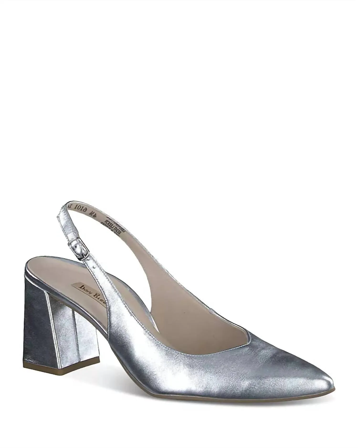 Women's Toluca Sling Pumps Shoe In Metallic