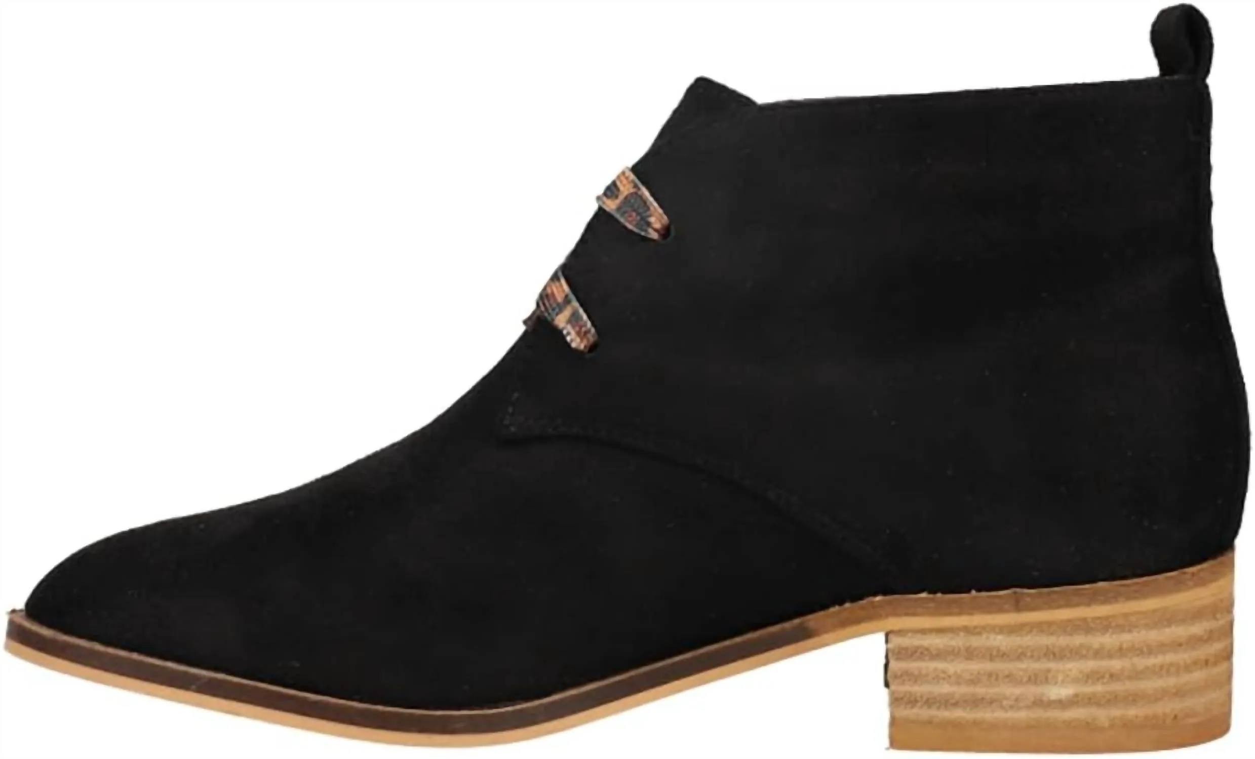 Women's Totes Lace-Up Bootie In Black