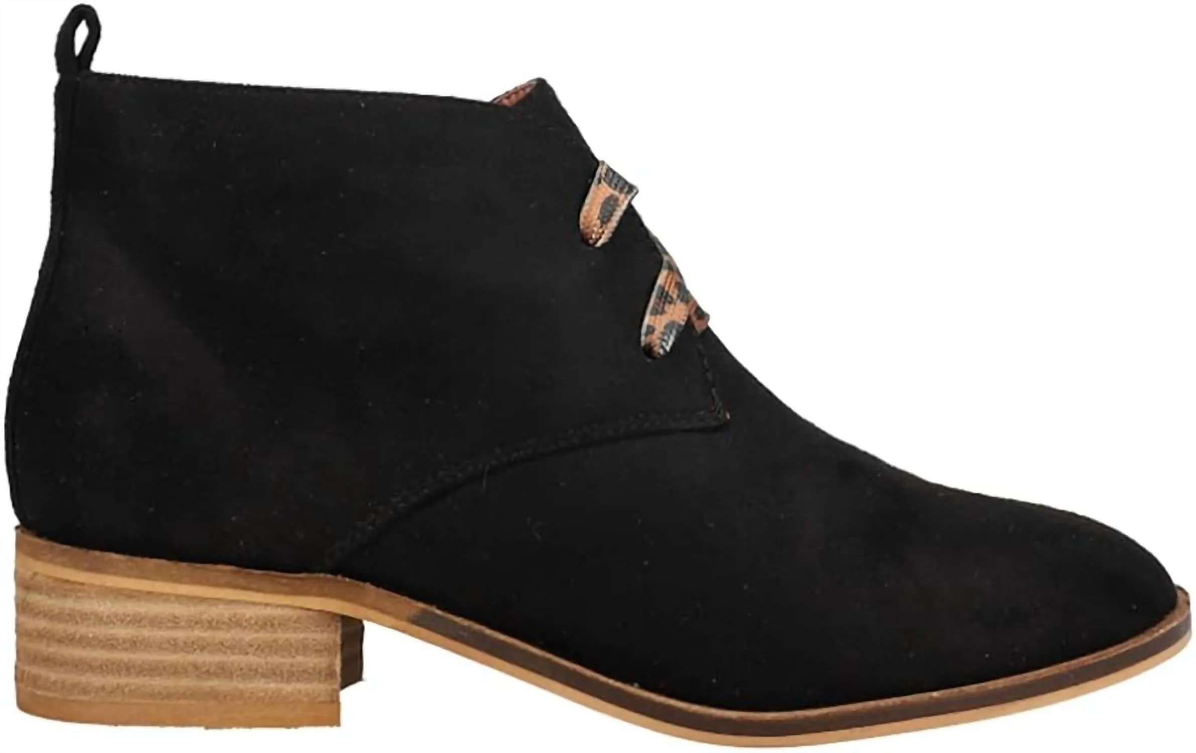 Women's Totes Lace-Up Bootie In Black