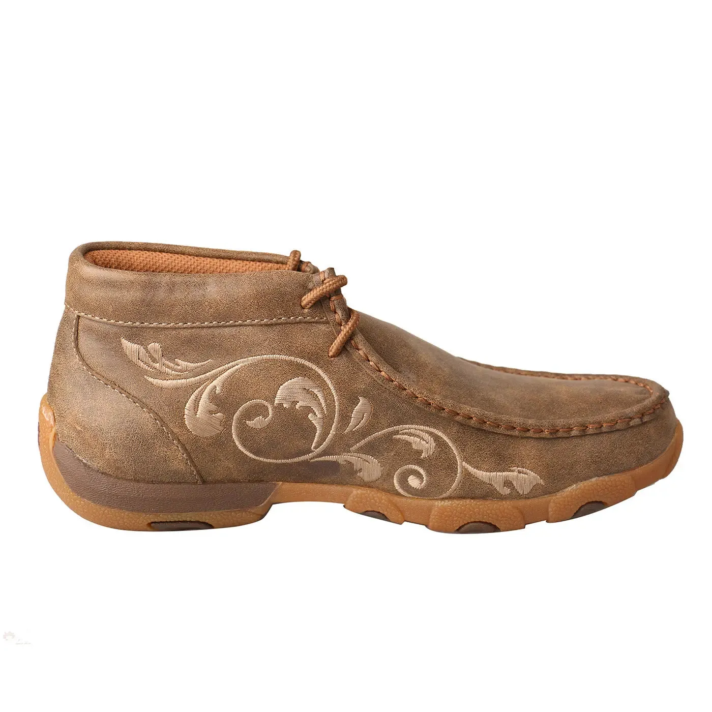 Womens Twisted X Chukka Driving Moc (Embroidered)  Classic Style & Lasting Comfort