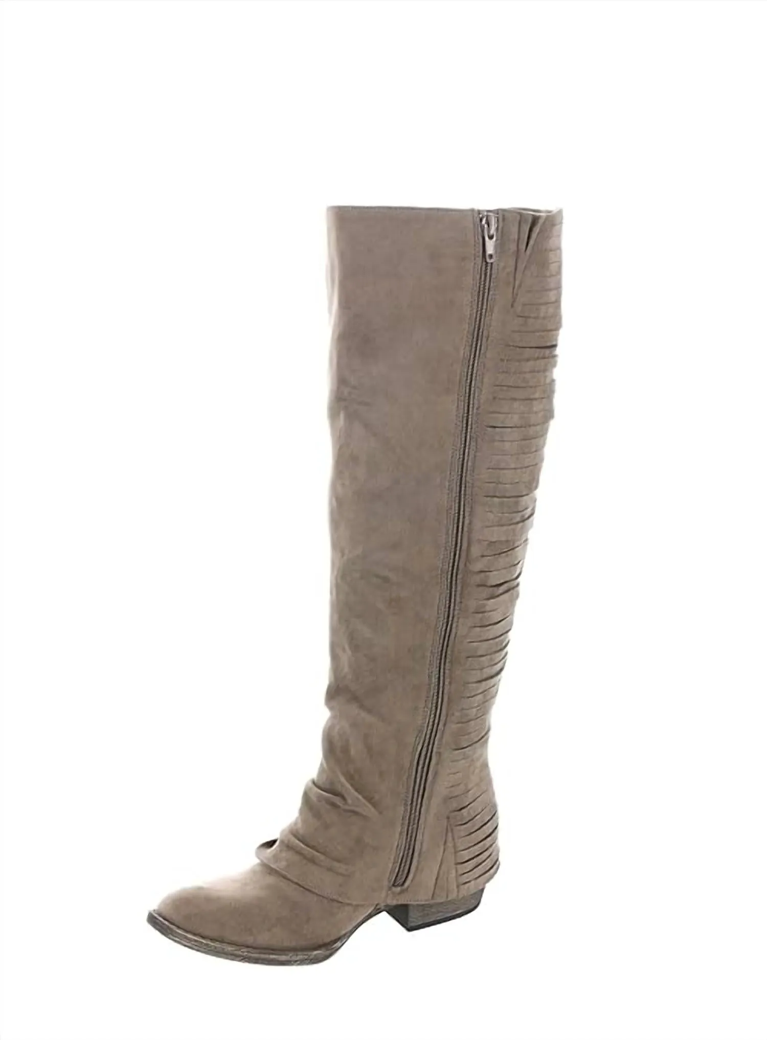 Women's Very Strippy Tall Boot In Taupe