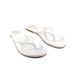 Women's Vivie Stitch Strap Sandal In White