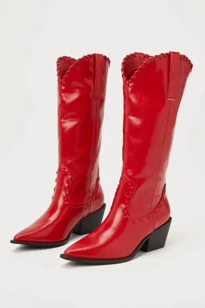 Women's Yanet Boots In Crimson