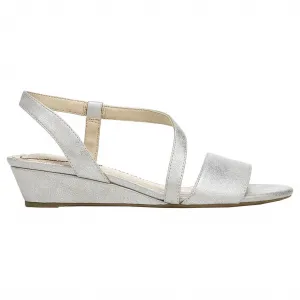 Women's Yasmine Wedge Sandals In Metallic Silver