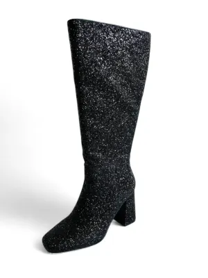 Women's Yolo Glitter Boots In Black