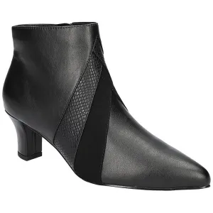 Womens Zipper Faux Leather Booties