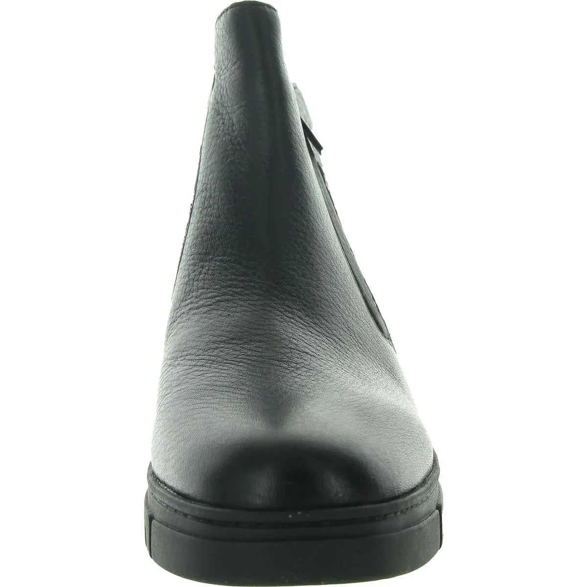 Womens Zipper Leather Ankle Boots