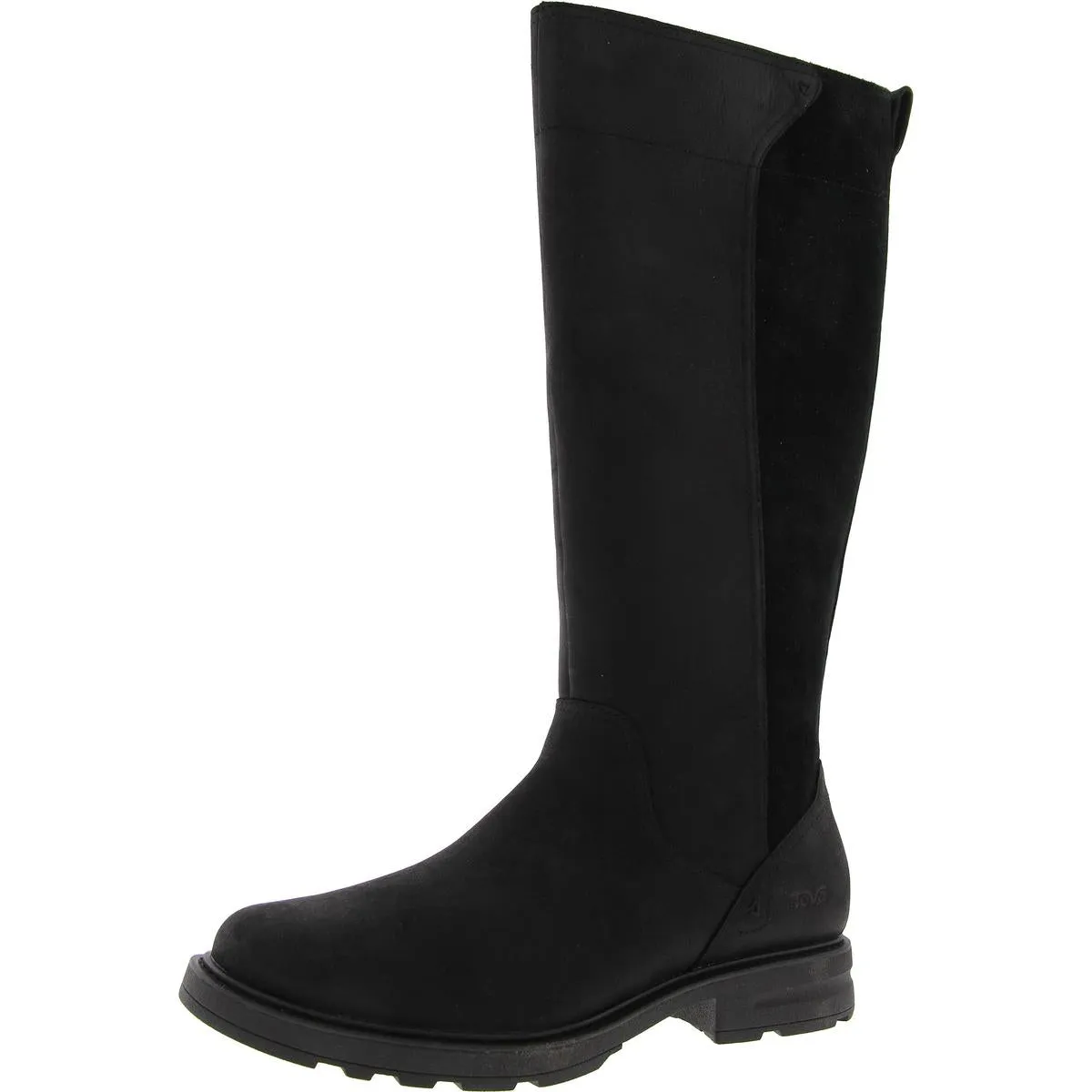 Womens Zipper Leather Knee-High Boots