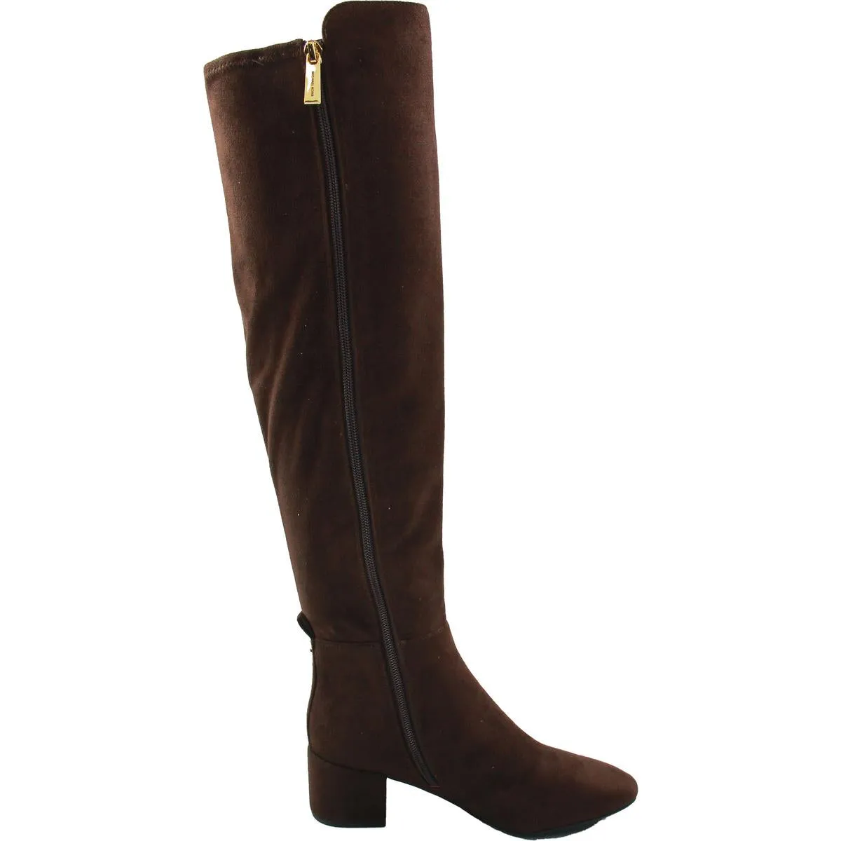 Womens Zipper Manmade Knee-High Boots