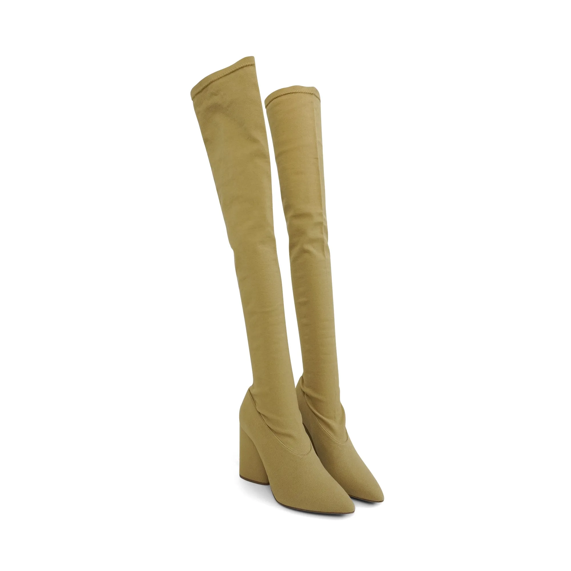 Yeezy 'S4 Stretch Canvas' Thigh-High Boots - Women's 38